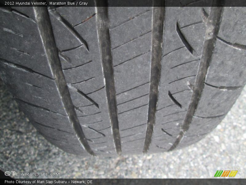 Marathon Blue / Gray 2012 Hyundai Veloster