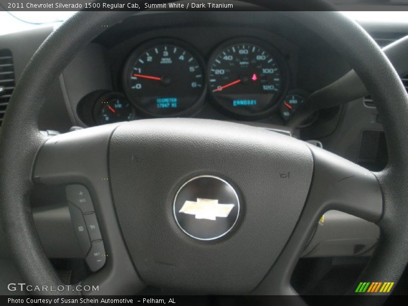 Summit White / Dark Titanium 2011 Chevrolet Silverado 1500 Regular Cab