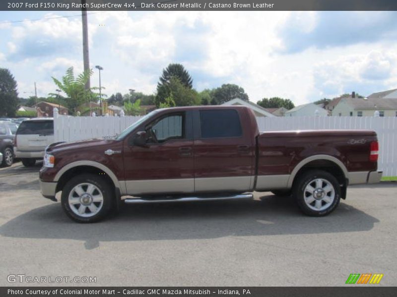 Dark Copper Metallic / Castano Brown Leather 2007 Ford F150 King Ranch SuperCrew 4x4