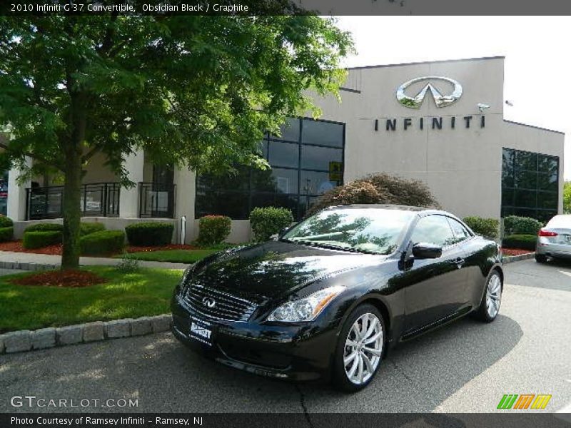 Obsidian Black / Graphite 2010 Infiniti G 37 Convertible