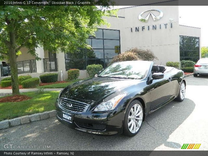 Obsidian Black / Graphite 2010 Infiniti G 37 Convertible