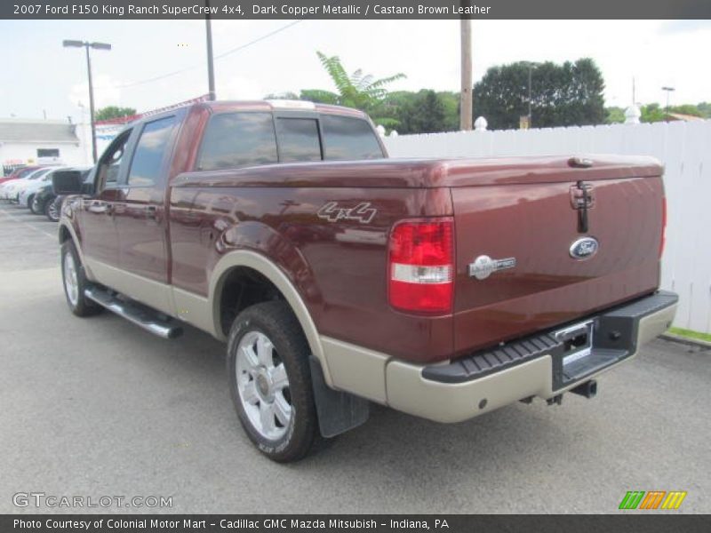 Dark Copper Metallic / Castano Brown Leather 2007 Ford F150 King Ranch SuperCrew 4x4