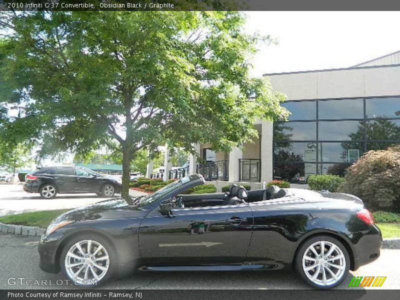 Obsidian Black / Graphite 2010 Infiniti G 37 Convertible
