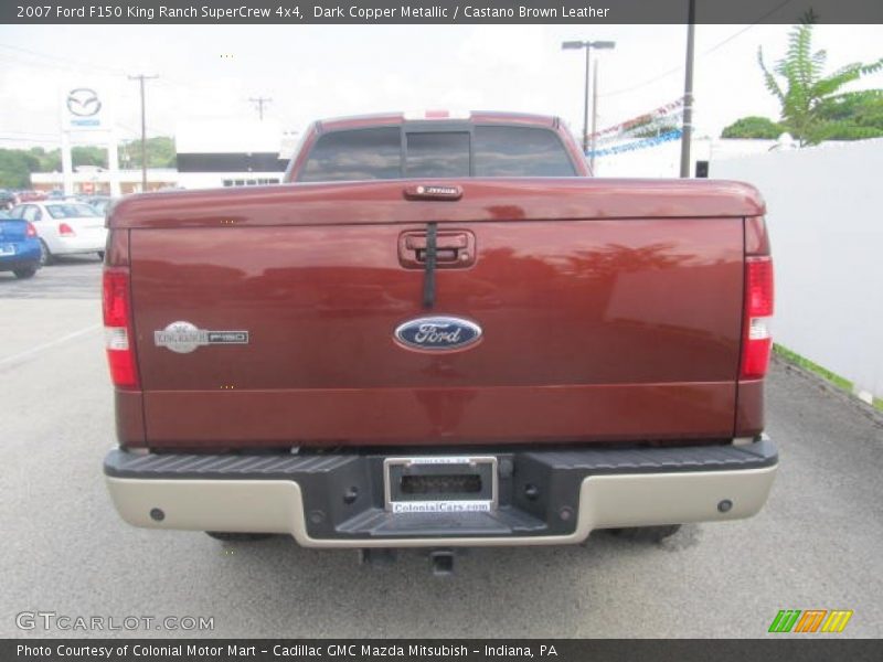 Dark Copper Metallic / Castano Brown Leather 2007 Ford F150 King Ranch SuperCrew 4x4