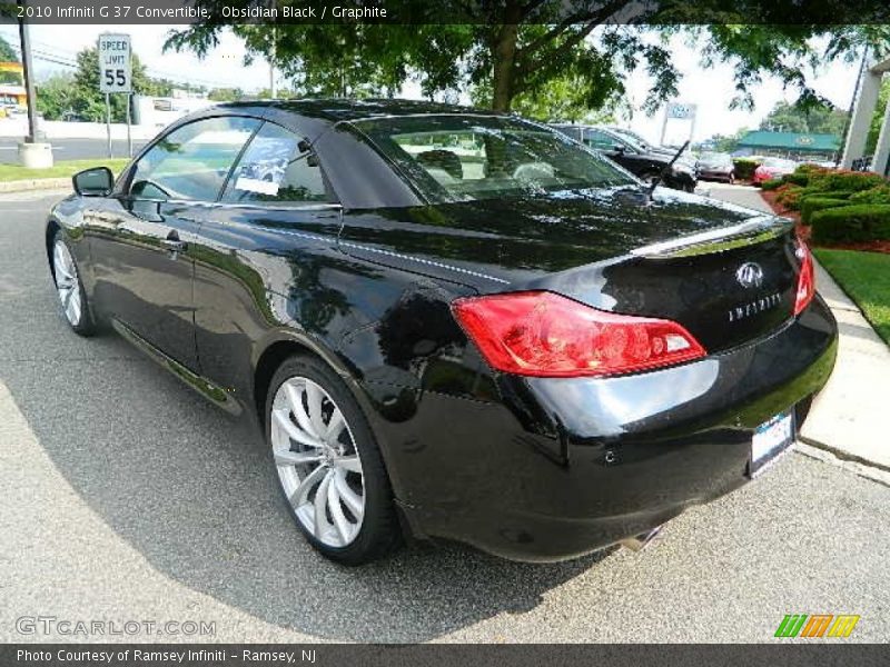 Obsidian Black / Graphite 2010 Infiniti G 37 Convertible