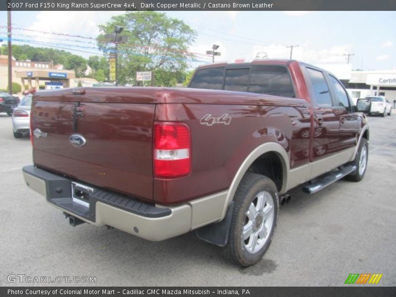 Dark Copper Metallic / Castano Brown Leather 2007 Ford F150 King Ranch SuperCrew 4x4