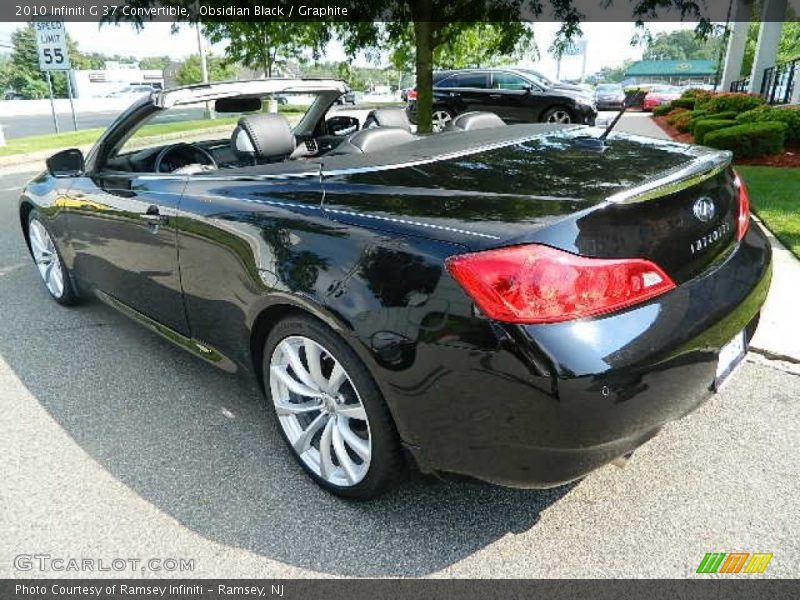 Obsidian Black / Graphite 2010 Infiniti G 37 Convertible