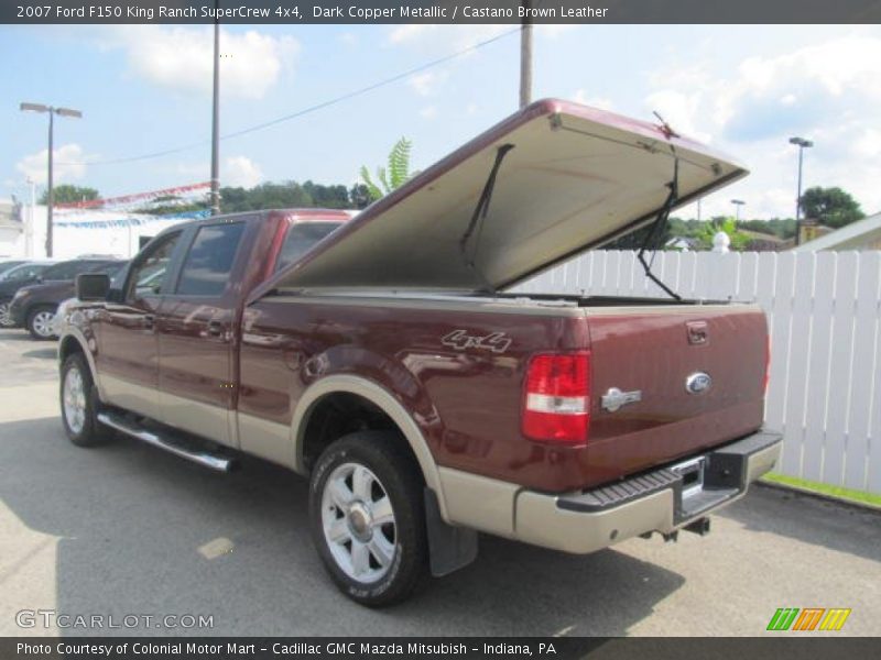 Dark Copper Metallic / Castano Brown Leather 2007 Ford F150 King Ranch SuperCrew 4x4