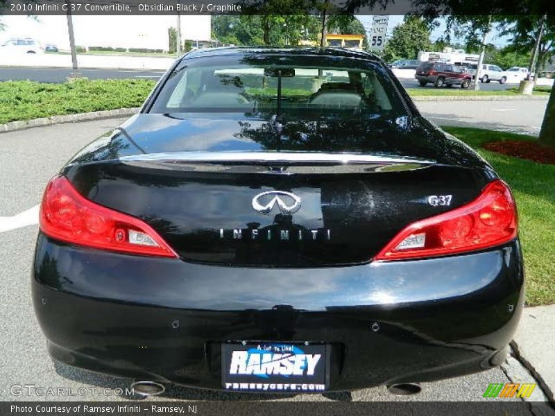 Obsidian Black / Graphite 2010 Infiniti G 37 Convertible