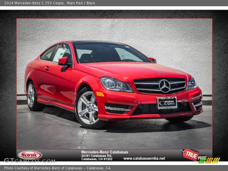 Mars Red / Black 2014 Mercedes-Benz C 250 Coupe