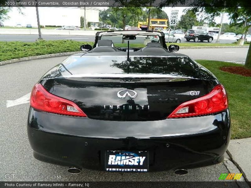 Obsidian Black / Graphite 2010 Infiniti G 37 Convertible