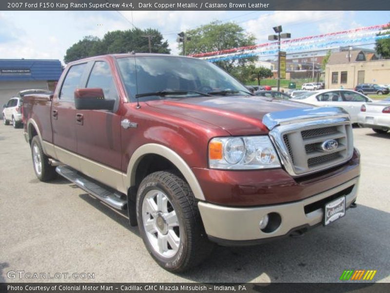 Dark Copper Metallic / Castano Brown Leather 2007 Ford F150 King Ranch SuperCrew 4x4