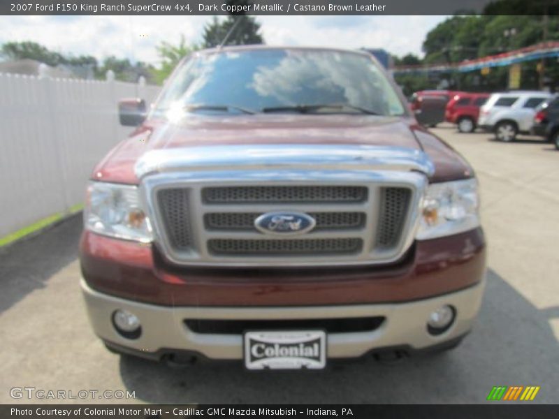 Dark Copper Metallic / Castano Brown Leather 2007 Ford F150 King Ranch SuperCrew 4x4