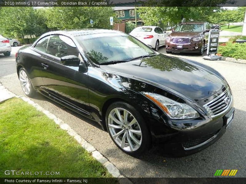 Obsidian Black / Graphite 2010 Infiniti G 37 Convertible