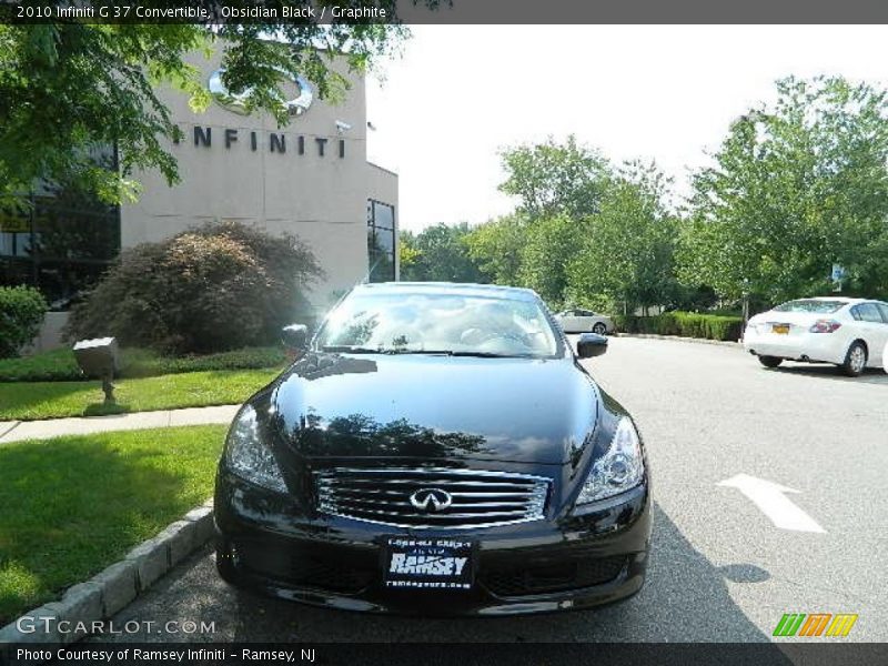 Obsidian Black / Graphite 2010 Infiniti G 37 Convertible