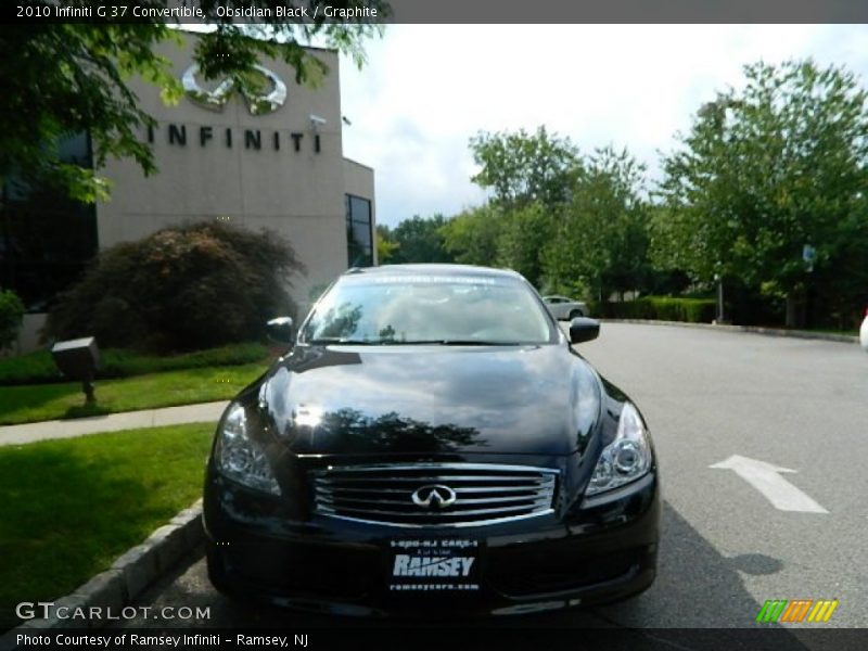 Obsidian Black / Graphite 2010 Infiniti G 37 Convertible