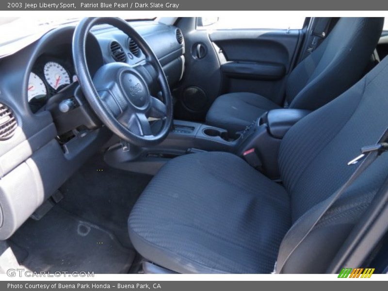 Patriot Blue Pearl / Dark Slate Gray 2003 Jeep Liberty Sport