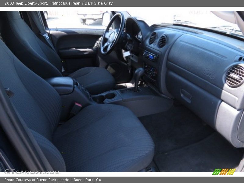 Patriot Blue Pearl / Dark Slate Gray 2003 Jeep Liberty Sport