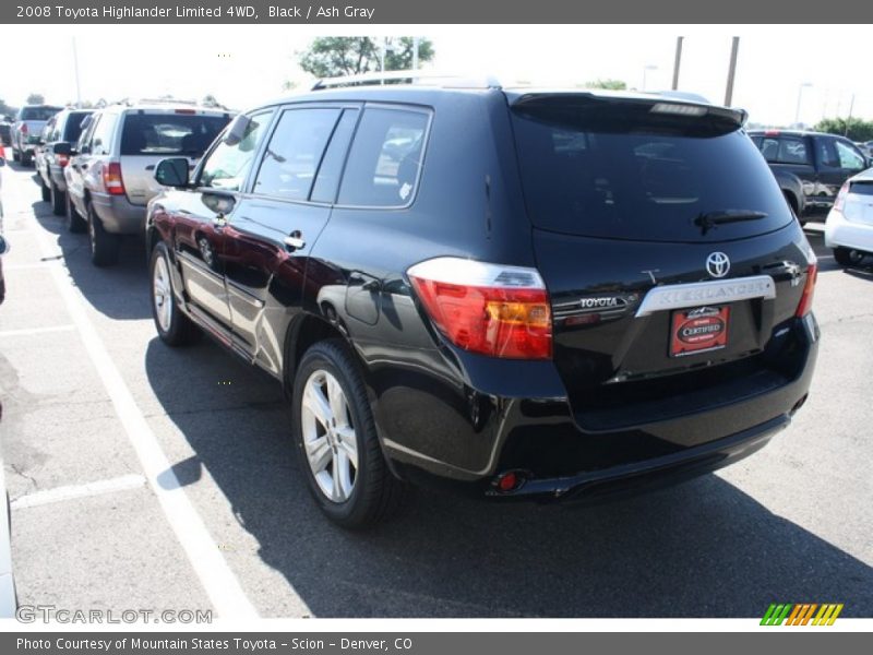 Black / Ash Gray 2008 Toyota Highlander Limited 4WD