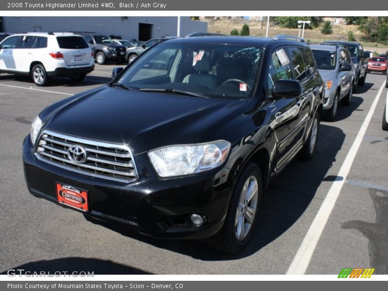 Black / Ash Gray 2008 Toyota Highlander Limited 4WD