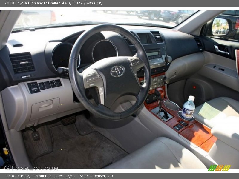 Black / Ash Gray 2008 Toyota Highlander Limited 4WD