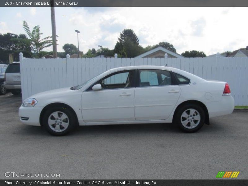 White / Gray 2007 Chevrolet Impala LT