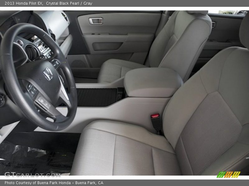 Crystal Black Pearl / Gray 2013 Honda Pilot EX