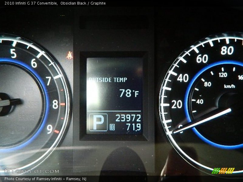 Obsidian Black / Graphite 2010 Infiniti G 37 Convertible
