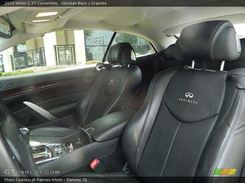 Obsidian Black / Graphite 2010 Infiniti G 37 Convertible