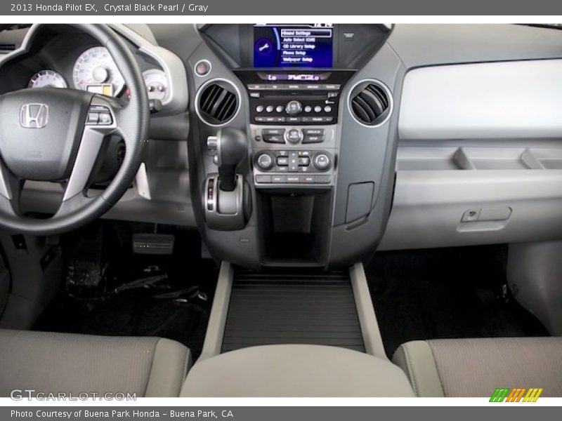 Crystal Black Pearl / Gray 2013 Honda Pilot EX