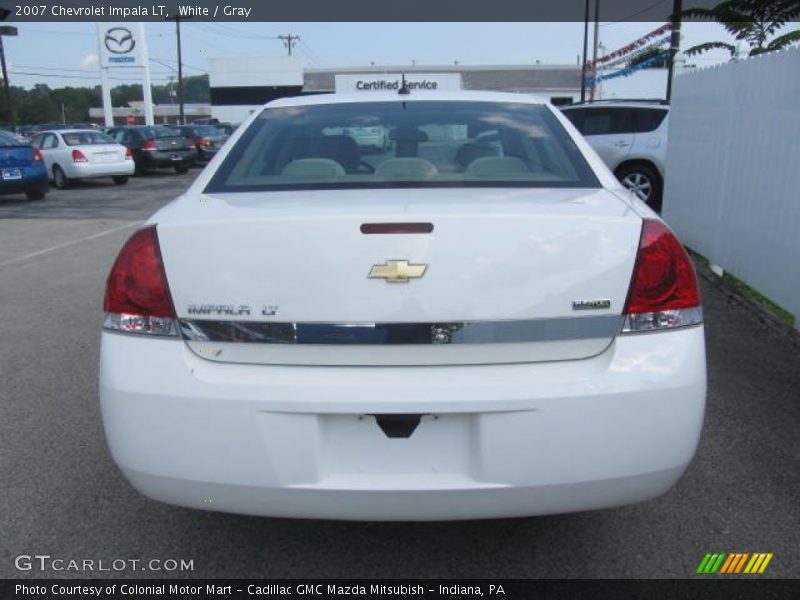 White / Gray 2007 Chevrolet Impala LT