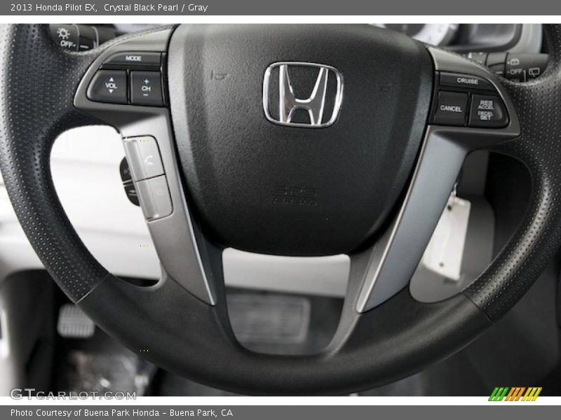 Crystal Black Pearl / Gray 2013 Honda Pilot EX