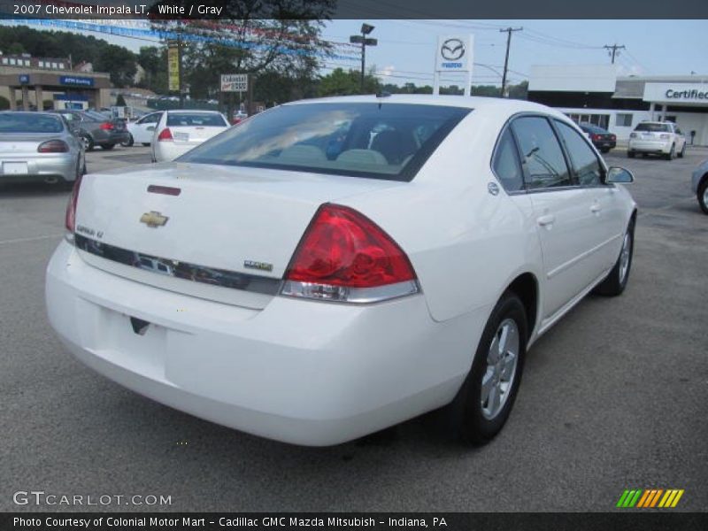 White / Gray 2007 Chevrolet Impala LT