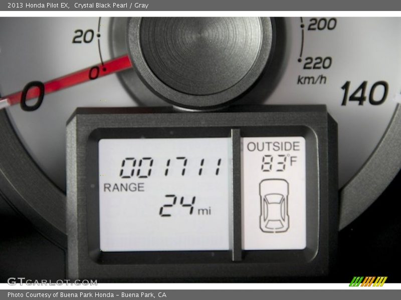 Crystal Black Pearl / Gray 2013 Honda Pilot EX