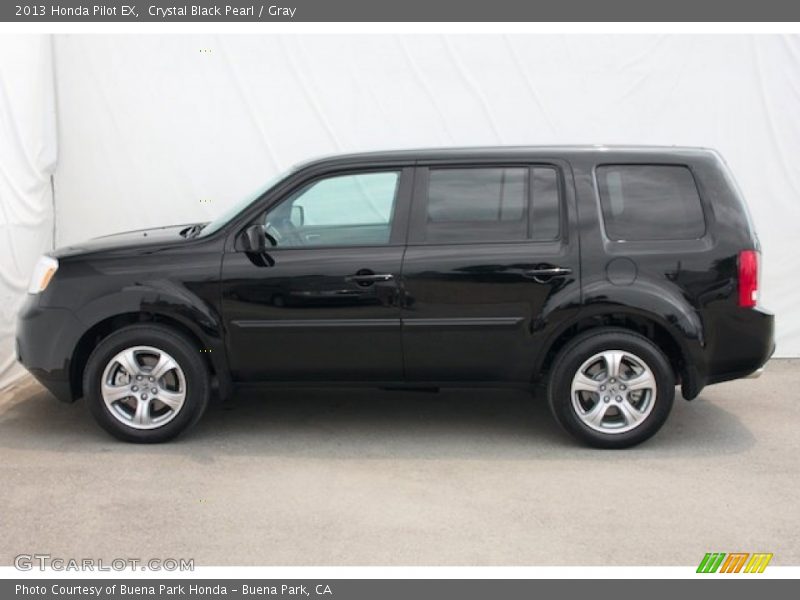 Crystal Black Pearl / Gray 2013 Honda Pilot EX