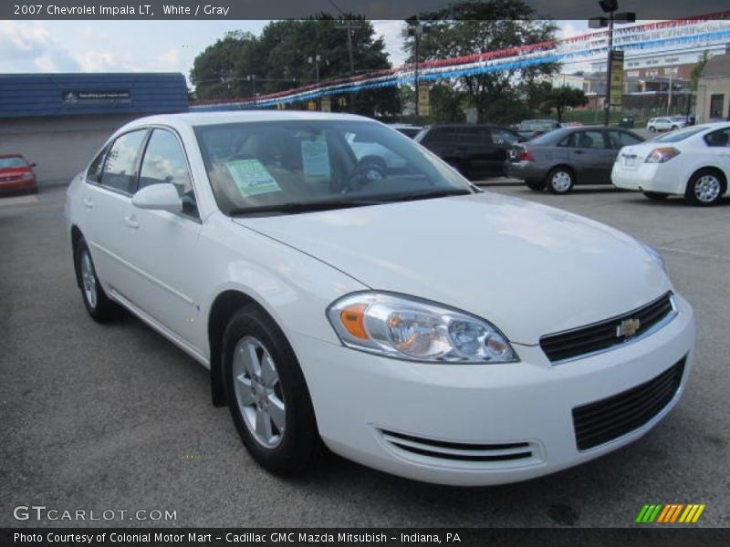White / Gray 2007 Chevrolet Impala LT
