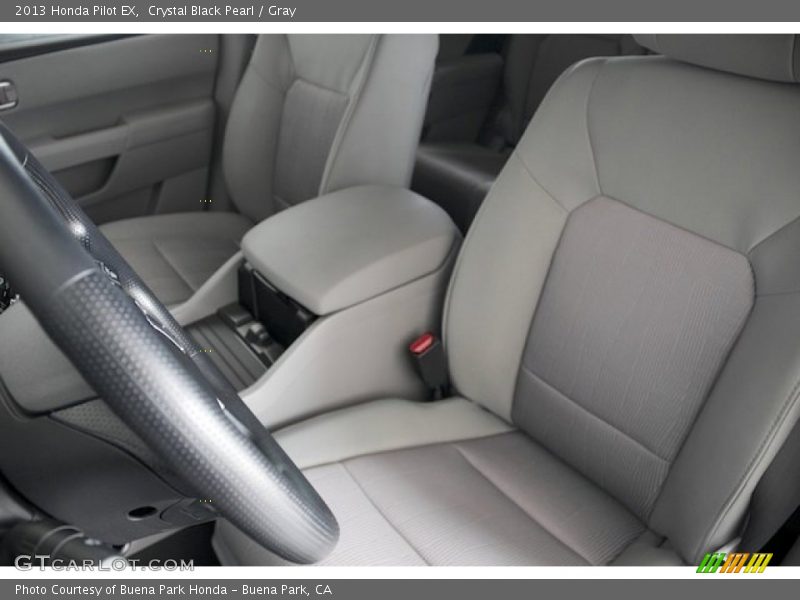 Crystal Black Pearl / Gray 2013 Honda Pilot EX