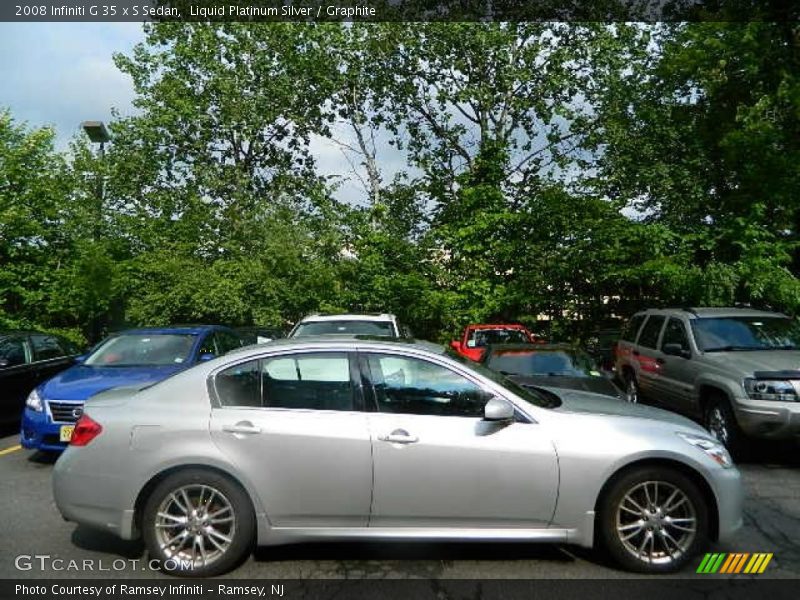 Liquid Platinum Silver / Graphite 2008 Infiniti G 35 x S Sedan