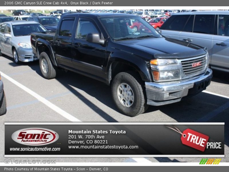 Onyx Black / Dark Pewter 2006 GMC Canyon SLE Crew Cab 4x4