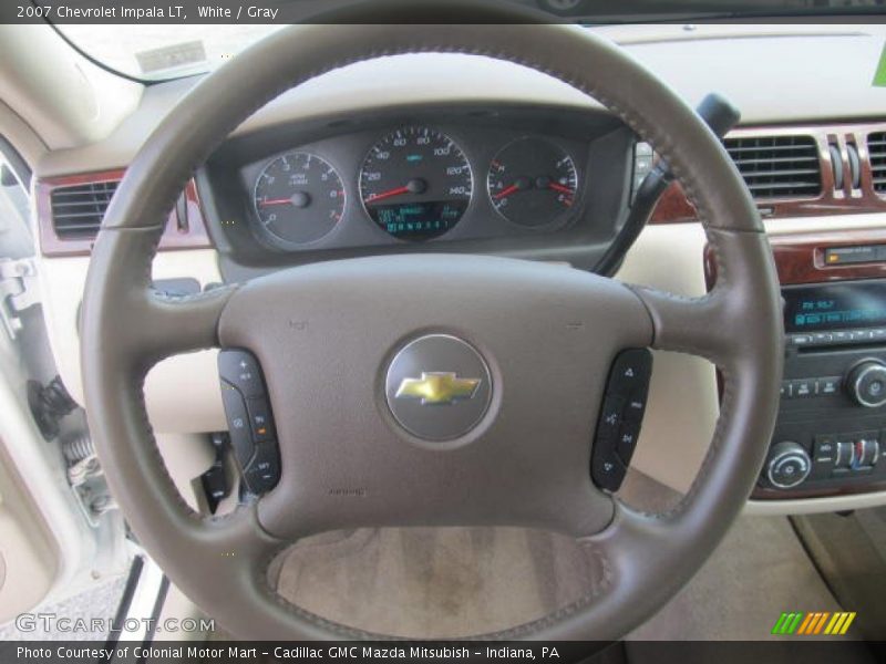 White / Gray 2007 Chevrolet Impala LT