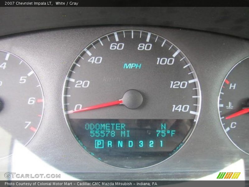 White / Gray 2007 Chevrolet Impala LT