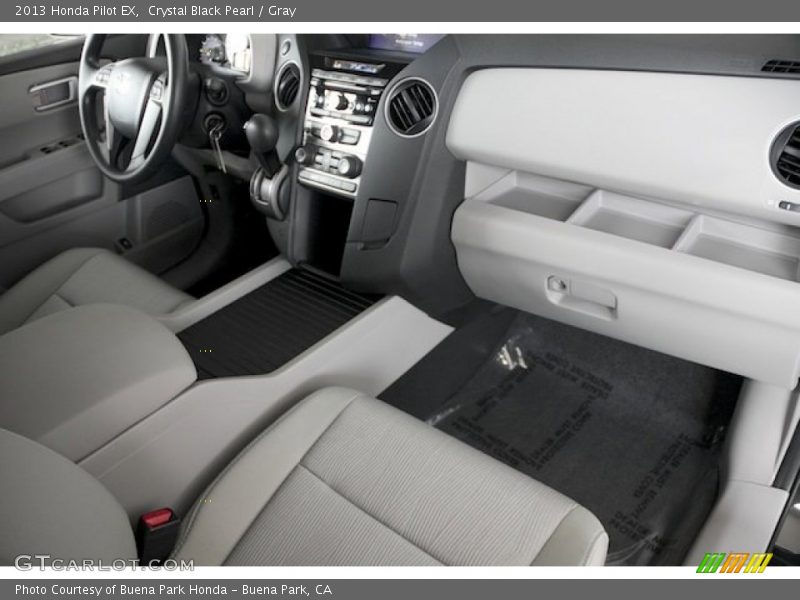 Crystal Black Pearl / Gray 2013 Honda Pilot EX