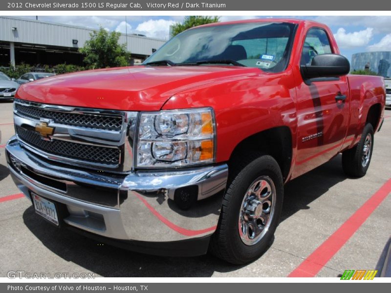 Victory Red / Dark Titanium 2012 Chevrolet Silverado 1500 LS Regular Cab