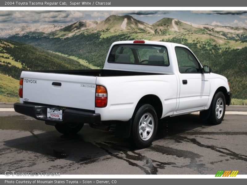 Super White / Charcoal 2004 Toyota Tacoma Regular Cab