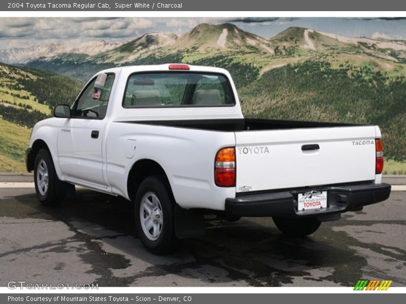 Super White / Charcoal 2004 Toyota Tacoma Regular Cab