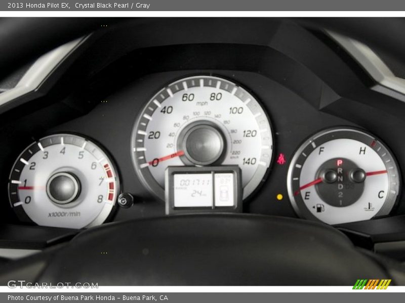 Crystal Black Pearl / Gray 2013 Honda Pilot EX