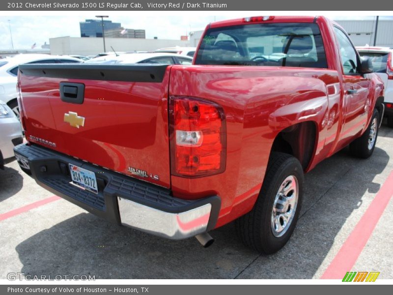 Victory Red / Dark Titanium 2012 Chevrolet Silverado 1500 LS Regular Cab