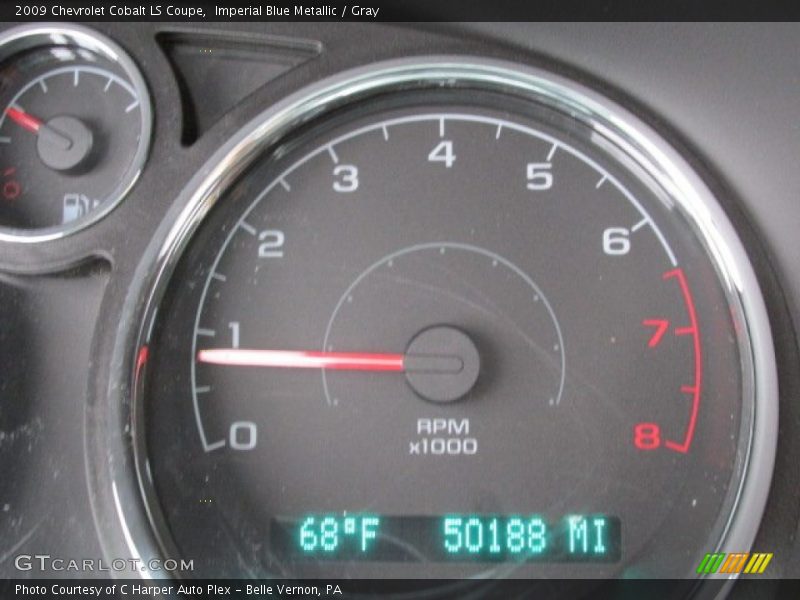 Imperial Blue Metallic / Gray 2009 Chevrolet Cobalt LS Coupe