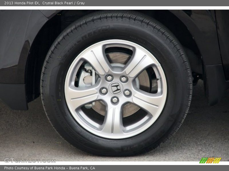 Crystal Black Pearl / Gray 2013 Honda Pilot EX