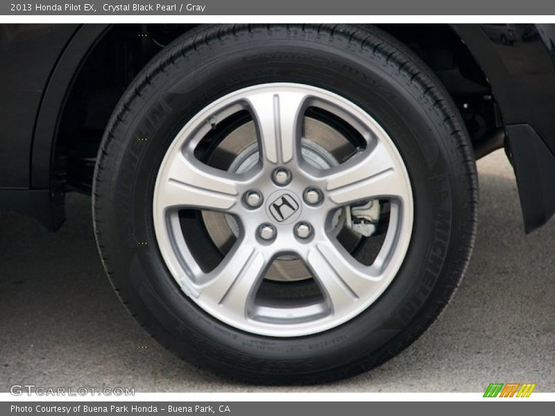 Crystal Black Pearl / Gray 2013 Honda Pilot EX